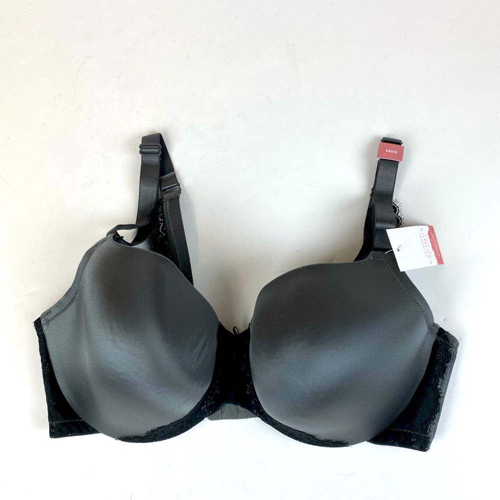 Cacique Lightly Lined Balconette Bra Black Size 38DD